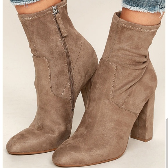 Steve Madden Shoes - STEVE MADDEN Edit vegan suede zipper booties